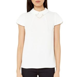 Ted Baker collar shirt with rose gold chain. NWT!!